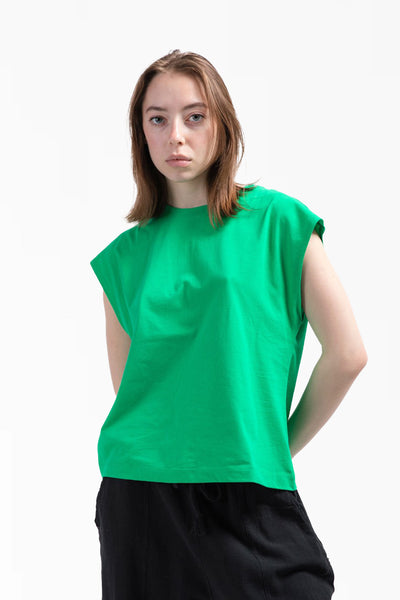 Kadın Green Basic Cotton T-Shirt