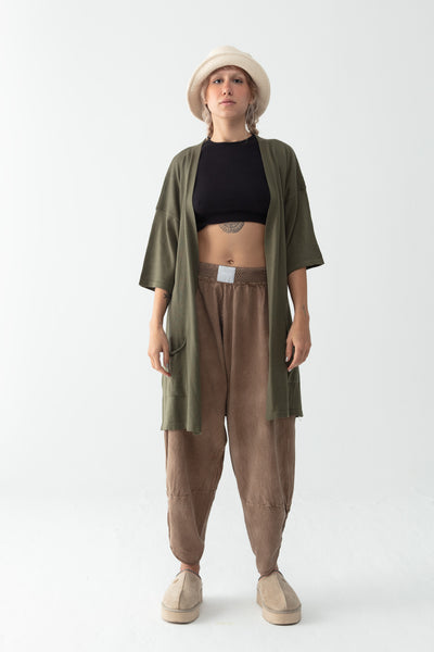 Forest Fine-Knitted Kimono