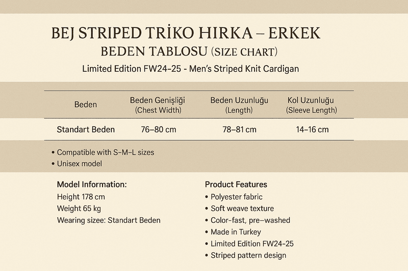 Beden Tablosu
